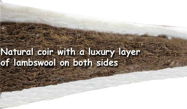 Coconut, Lambswool and Organic Bamboo Handmade Mattress