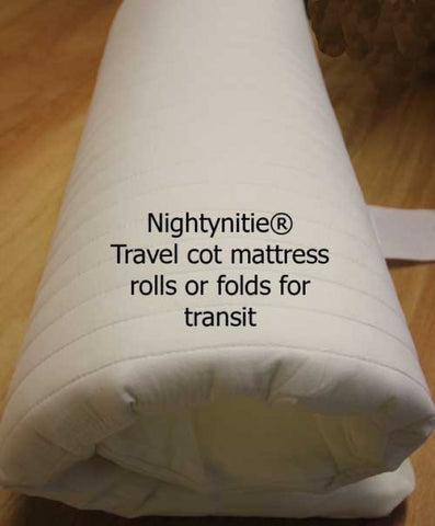 Travel Cot Mattress with a Luxury Microfibre Cover